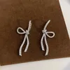 Boucles d'oreilles concevantes High Quality Luxury Style Sweet Bow Bow High-Feel Personal Personality Long Pilel for Women Jewelry.