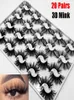20 PairsBox Mixed 3D Faux Mink False Eyelashes Natural Thick Long WIspies Lash Reusable Handmade Bushy Fluffy Lashes2732429