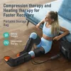 QUINEAR Leg Massager 3-in-1 with Thermal Compression Therapy - Leg Massage Boots for Swelling, Edema, and Pain Relief - Suitable for Home Spa Use