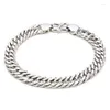 Kedjor UMQ Original S925 Sterling Silver Whip Armband Fashion Simple Chain Valentine's Day Present till pojkvän