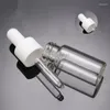 Opslagflessen 3 ml / 5 ml leeg helder glazen druppelaar pipet met dekking voor etherische olie F500