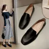 Scarpe casual morbida femmina in pelle piccola in pelle in pelle piatta in stile britannico di piedi a pedale a pedale Vulcanizzati vulcanizzati