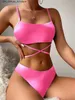 Sexy Bikini Bottom Mesh Ski Ski Tweless Set for Womens Beach Bag Capa de verão Too de banho sexy Sarongo curto lingerie q240426