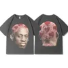 T-shirts voor heren heren t-shirt basketbalspeler Rodman Grafische gedrukte korte sles hiphop streetwear oversized tee shirt kleding zomer 2024 J240426