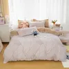 Bedding Sets 3PCS Geometric Duvet Cover Set Polyester Striped Print Soft Comfortable Bedspreads Single King Comforter