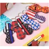 Party Favor DHS 209 Färger Mönstertryck Chapstick Holder Girl Lipstick Keychain for Favors Valentines Gift Drop Delivery Home GA DH5C4