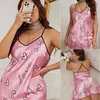 Dames slaapkleding vrouwen slpwear mini pyjama's spaghetti sling thuiskleding