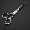 Hair Scissors Xuanfeng 6-inch Teeth Stylist Barber Salon Styling Tool Barber and Slimming Cut Set Q240426