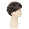 Парики парики Wigs Gres Wavy Wigs Короткие парики для волос для мужчин Toupee высокотемпературные волокно Синтетические волосы Смешанные волосы для бизнесменов для бизнеса