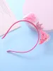 Accessories 1 Clear Cat Ear Headband With Twinkling Little Stars And Princess Tiara For Children'S Holiday Party Hair Accessory Gift