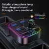 T18 Wireless Bluetooth Car Adapter Bluetooth 5.3 FM Sändare Aux Radiomottagare MP3 Player Handsfree Call Type-C USB PD Car Charger LL