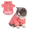 Abbigliamento per cani vestiti per animali domestici per cani di piccola taglia gatti gatti camicia da sonno abbronzatura cucciolo di moda primavera gatto chihuahua Yorkie pug abiti