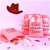 Autre événement des fournitures de fête 12 pack Lets Go Girls Hangover Kit favori des sacs-cadeaux Pink Cowgirl Decoration Bachelorette Bride Hen S Drop Dh8zm
