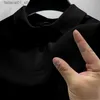 Men's T-Shirts Mens polo T-shirt shirt short sleeved versatile and fashionable high-end luxury 2024 summer trend Q240426