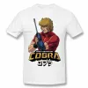 シャツコブラスペースアドベンチャーレトロヴィンテージマンガTシャツ特大の綿クルーネックカスタム半袖Tシャツ