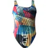 Meisheng's New One-piece Bikini Printed Swimsuit, Backless One-piece Swimsuit for Women