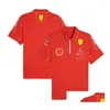 T-shirts voor heren 2024 Nieuw F1 Racing T-shirt Zomerteam Shirt hetzelfde op maat gemaakte drop levering kleding kleding TEES Polos otzc4
