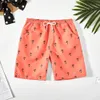 Childrens Quick-drying Cartoon Printed Beach Pants Boys Swimming Trunks Casual Pants shorts suitable for Beach Vacations 240425