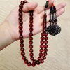 Islam Design Tassel Rosary Bijoux musulman prie Perles Perles plus légères et plus foncées Amber Tesbih Tasbeeh Sibha Misbaha 240415