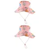 Berets 2 paczki czapki słoneczne osłona ochrona dzieci Ochrona Słońca Regulowana letnia dzieci różowa dziewczyna