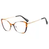 Solglasögon R56802 Kvinnor Retro Metal Presbyopic Eyewear Fashion Cat Eye Spring Hinge Reading Glasses Dioptric 0.5 - 3.0