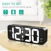 Orologi ORIA Digital Alarm Clock con snooze Wake Up 12/24H tavoli a LED Orologio per camere da letto per il comodino.