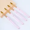 Controls Professional 100% Kolinsky Sable Hair Acrylic Nail Brush for Manicure Powder Crimped Size 8 10 12