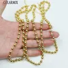 Chains 10 Strand Gold Ball Necklace 18K Plated Beads Chain Wholesale Jewelry Accessories 52705