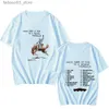 メンズTシャツバッドバニーニューアルバムNadie Sabe Lo Que Pasar Manana Tee Mens Cotton Tシャツ短袖