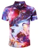 Men's Casual Shirts Mens Hawaiian Beach Shirt 3D Print Animal Funny Tee Top Casual Short Sleeve Button Down Holiday Aloha Shirts Streetwear 240424