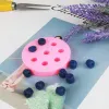 Moldeamentos de mirtilo para cozimento doméstico de assadeira deco molde de silicone diy framboy bolo bolo bolo de chocolate moldes de velas feitos à mão