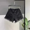 Shorts femininos Summer 2024 New Denim Shorts Personalidade das mulheres rasgadas BULTO CRUTO HURO DE CAILA HIGH JEANS Y2K SHORTS Y240425