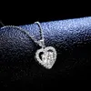 Sier S925 Sterling Pendant 1 Mozamin Necklace Female Fashion Heart Kwai Yin Sier Pendant Live Broadcast