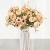 Dekorativa blommor Vacker Fake Flower Not Wither Diy Artificial Bouquet Rose Home Decoration