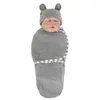 Blankets Cotton Polyester Born Anti-frightening Package Towel Baby Sleeping Blanket Cartoon Tire Cap