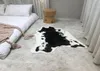 Tapijten faux koehide tapijt machine wasbaar dieren verbergen zachte koe voor thuiskantoor woonkamer2917710