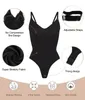 Artina elástica de alta elástica para mulheres barriga shapewear shapewear sem costura modelador de tanga de tanga magro magro magro 240425