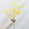 Dekorative Blumen simulierte gelbe weiße Hortensie Künstliche Pflanzen Bonsai Artemisia Home Party Hochzeitsdekoration