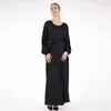 Roupas étnicas Modestas Modestas Cingido Cingido Manga Batwing Robe de Oração Kaftan Long Árabe Omã Marroquino Caftan Eid Robes Al Adha Muslim