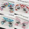 Tattoo Transfer 3D Colorful Rhinestone Face Stickers Mixed-Size Horse/Water-Drop Glitter Diamond Face Sticker DIY Party Eye Face Crystal Tattoos 240427