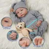 Dolls Blrags 18 "Baby Baby Baby Dolls réaliste Eyes Oeurs Reborn Baby Boy With Gift Box Kit pour enfants