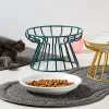 Supplies Ulmpp Cat Lift Bowl com suporte de metal Pet Ceramic Food Lanches Alimentando Acessórios para cães de cachorro de gatinho elevados para cachorro Acessórios