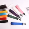 Keychains Solid Phone Straps Candy Color Diy Ribbon Rope Keychain For Women Bag Car Keyring Charms Short Long Neck Strap Lanyard Keys