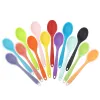 Utensils Silicone Spoon Integrated Rice Spoon Multicolor Silica Gel Salad Spoon Cake Baking Spoon Kitchen Cooking Spoon Kitchen Tools