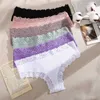 Culotte de femmes en dentelle sexy coton sans couture des sous-vêtements brésiliens femme sous-vêtements à faible taille