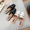 Mules Women Summer Fashion Shoes Female Sandals Ladies Slippers Flat Heelless Outer Wear Lazy Net Red Slides 240411