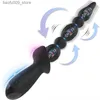 Andere gezondheidsschoonheidsartikelen valse penis vibrator anale plug paar prostaat massage stick billen billen siliconen volwassen product Q240426