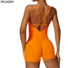 Tracksuits voor dames nclagen fitness naadloos één stuk yoga strakke top dames open rug een stuk sport strak top 240424