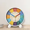 Zegarki stoliki biurka dziecięce budziki edukacyjne dla studentów sypialnia Pokój biurkowy Wczesna edukacja Mały budzik Clock Mute Childrens Clock