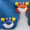 Kum Oyun Su Eğlenceli Kabarcık Yengeç Küvet Oyuncak Otomatik Üretici Bebek Banyosu Müzik Makineli Çocuk Makinesi Q240426